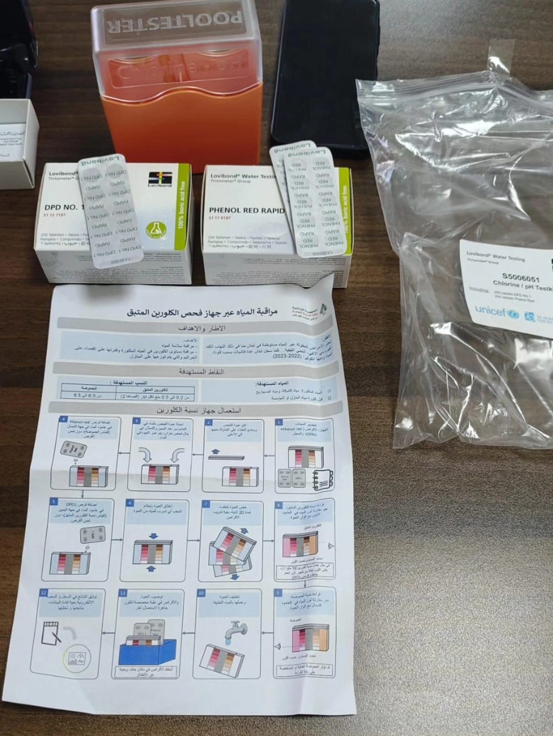 تزويد بلدية جورة البلوط بجهاز فحص المياه لمراقبة سلامة المياه ومستوى الكلورين بالتعاون مع وزارة الصحة – قسم الصحة في قضاء المتن